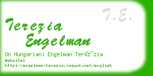 terezia engelman business card